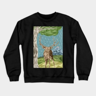 Prismatic Deer Crewneck Sweatshirt